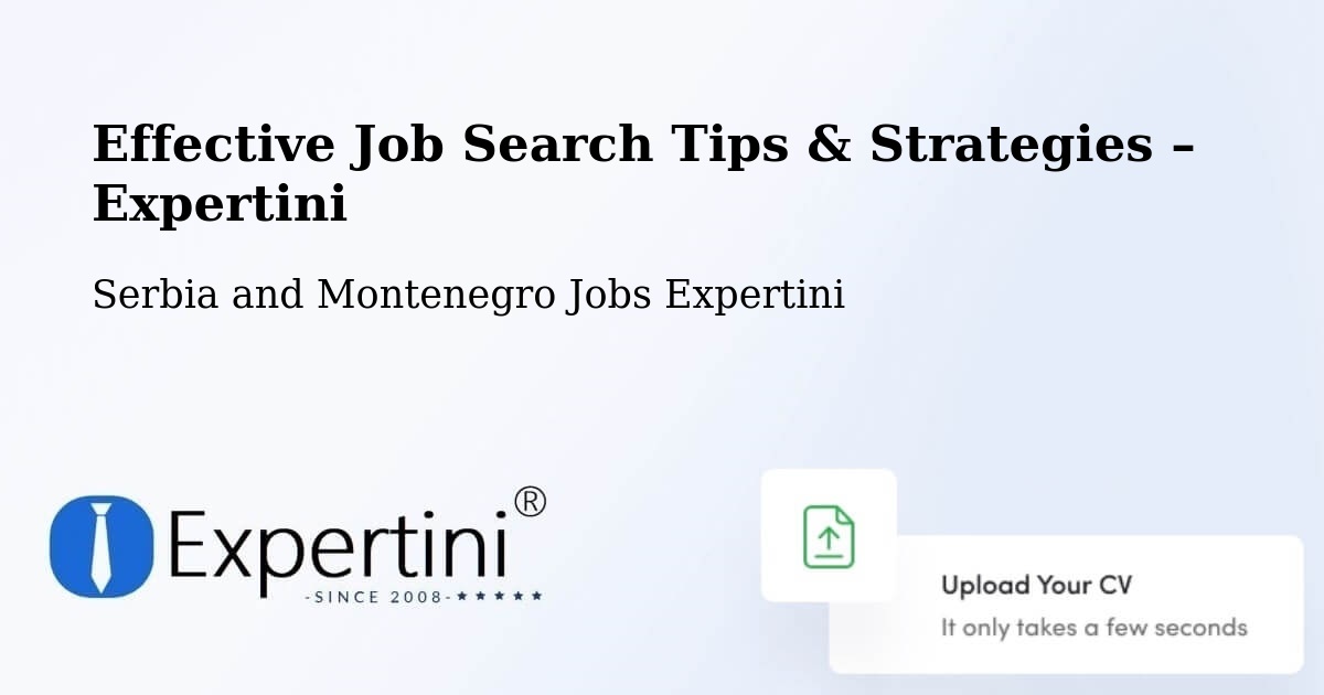 Job Search Tips & Strategies for Job Seekers – Carleton - Carleton, Serbia and Montenegro Jobs Expertini